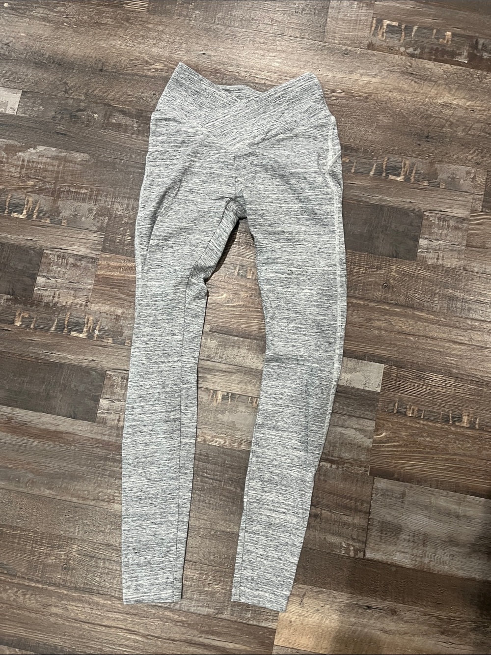 PINK Victoria's Secret Heather Gray Cross-Waist Leggings